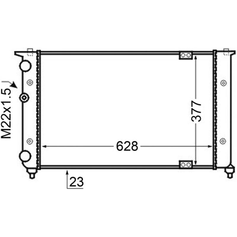 Radiateur, refroidissement du moteur MAHLE CR 134 000S - Visuel 1