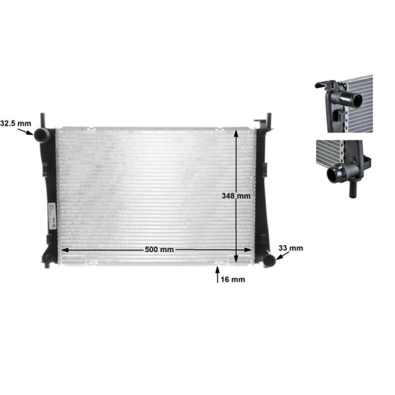 Radiateur, refroidissement du moteur MAHLE CR 1355 000S - Visuel 1