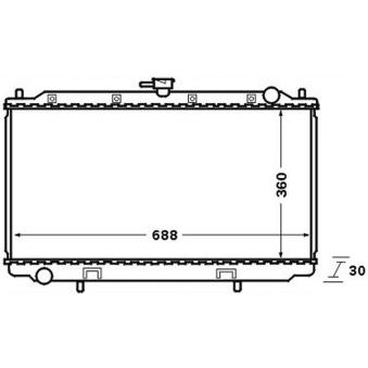 Radiateur, refroidissement du moteur MAHLE [CR 138 000S]