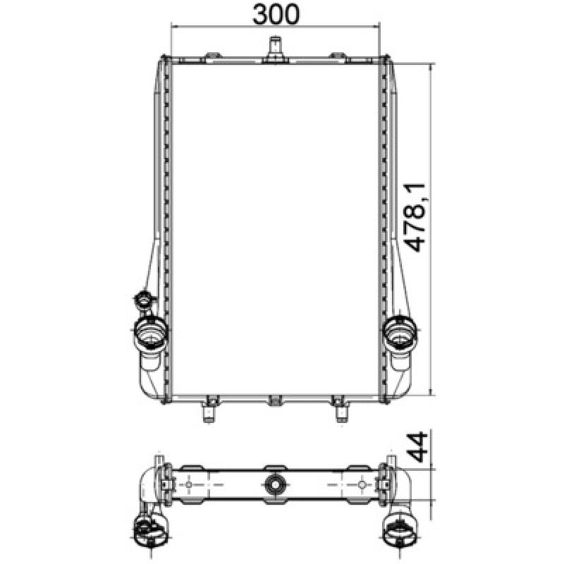 Radiateur, refroidissement du moteur MAHLE CR 1396 000P - Visuel 1