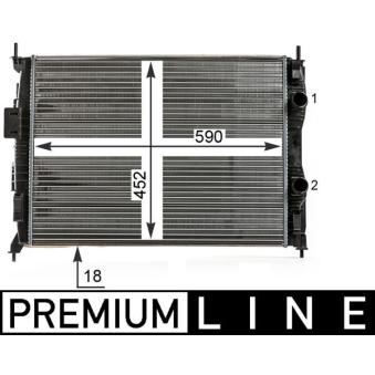 Radiateur, refroidissement du moteur MAHLE OEM 21400JD000