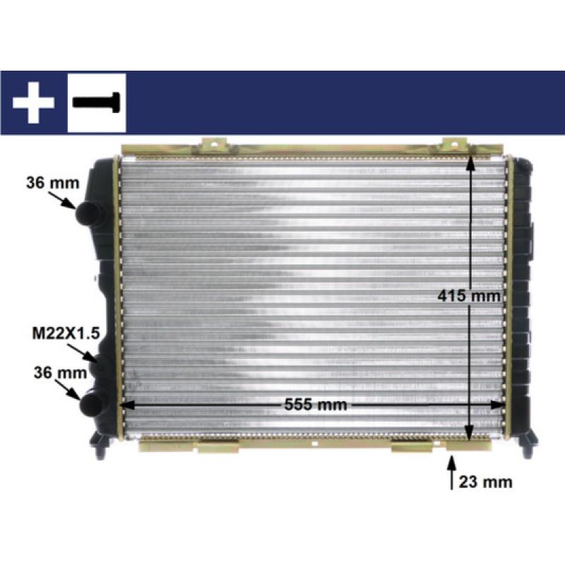 Radiateur, refroidissement du moteur MAHLE CR 1408 000S - Visuel 1