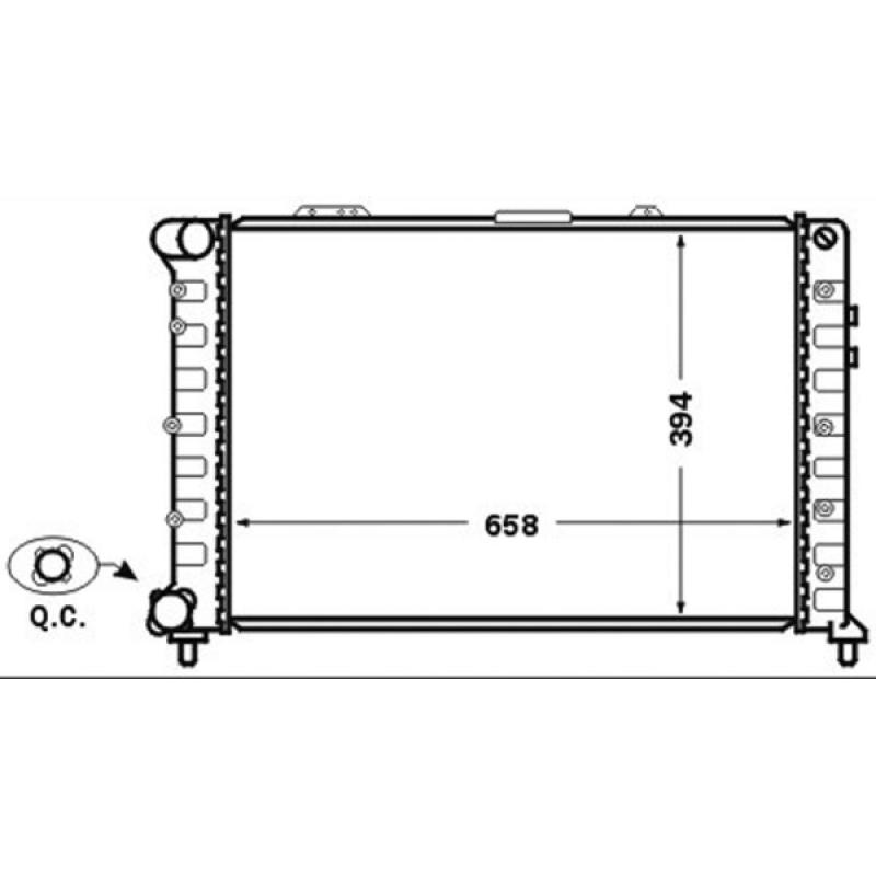 Radiateur, refroidissement du moteur MAHLE CR 1410 000S - Visuel 2