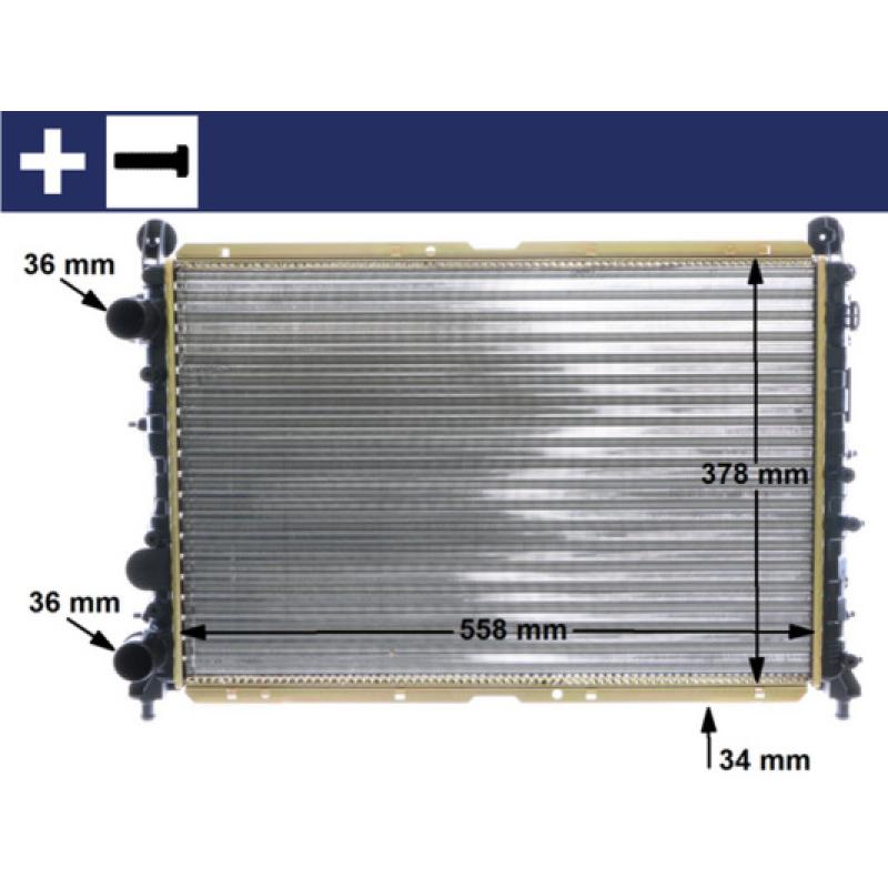Radiateur, refroidissement du moteur MAHLE CR 1412 000S - Visuel 1