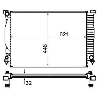 Radiateur, refroidissement du moteur MAHLE CR 1420 000S
