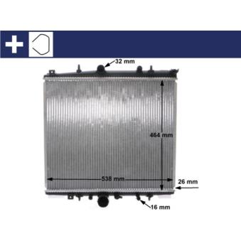 Radiateur, refroidissement du moteur MAHLE OEM 1330A4