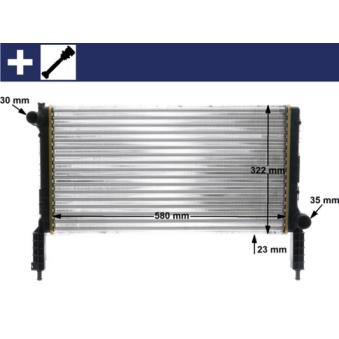 Radiateur, refroidissement du moteur MAHLE OEM 46803028