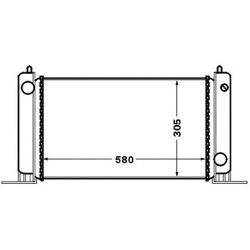 Radiateur, refroidissement du moteur MAHLE CR 1449 000S - Visuel 2