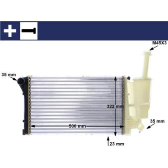 Radiateur, refroidissement du moteur MAHLE OEM 51773190