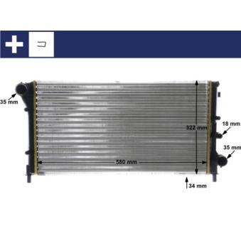Radiateur, refroidissement du moteur MAHLE OEM 51794071