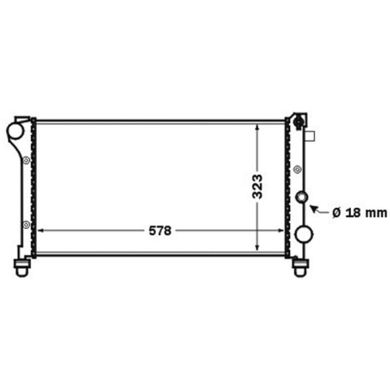 Radiateur, refroidissement du moteur MAHLE CR 1453 000S - Visuel 2