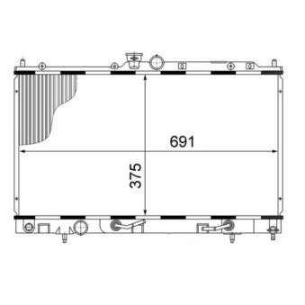 Radiateur, refroidissement du moteur MAHLE OEM MR993259
