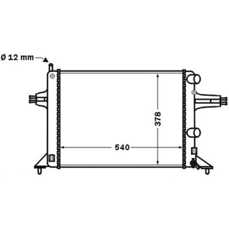 Radiateur, refroidissement du moteur MAHLE CR 1494 000S - Visuel 1