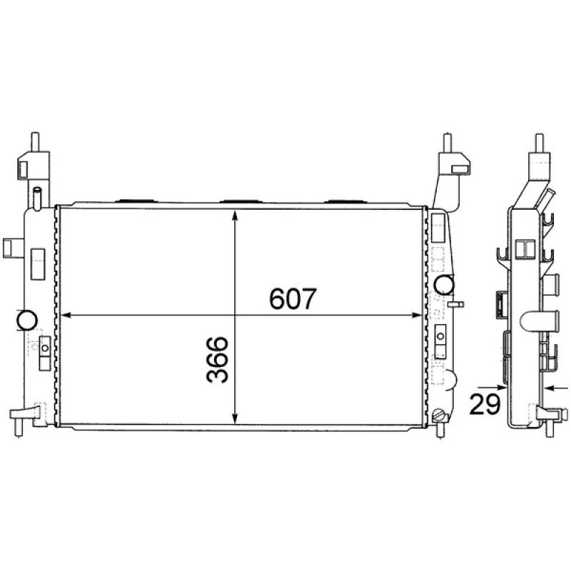 Radiateur, refroidissement du moteur MAHLE CR 1498 000S - Visuel 1