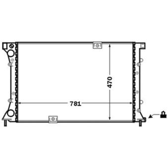 Radiateur, refroidissement du moteur MAHLE CR 1505 000S pour OPEL VIVARO 2.5 CDTI - 146cv