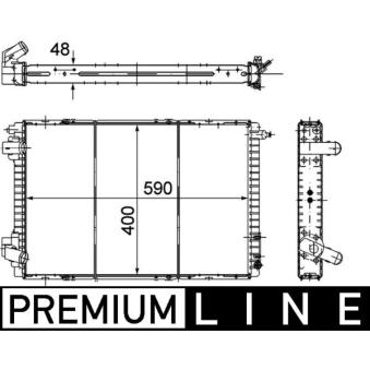 Radiateur, refroidissement du moteur MAHLE [CR 151 000P]