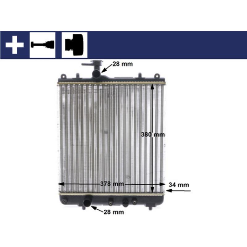 Radiateur, refroidissement du moteur MAHLE CR 1514 000S - Visuel 1