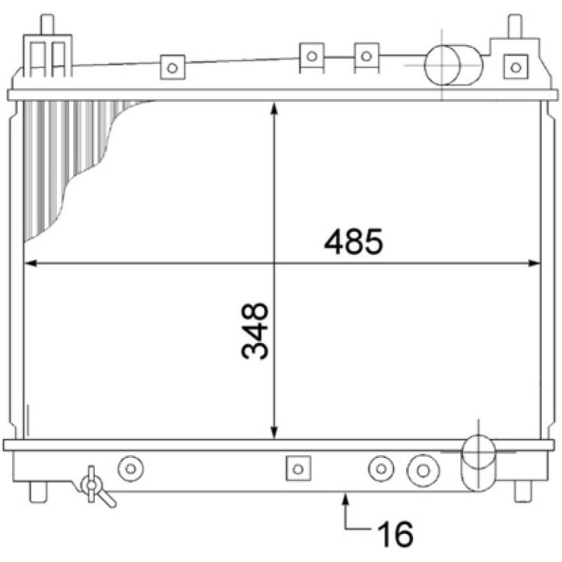 Radiateur, refroidissement du moteur MAHLE CR 1523 000S - Visuel 1