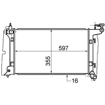 Radiateur, refroidissement du moteur MAHLE OEM 164000D220