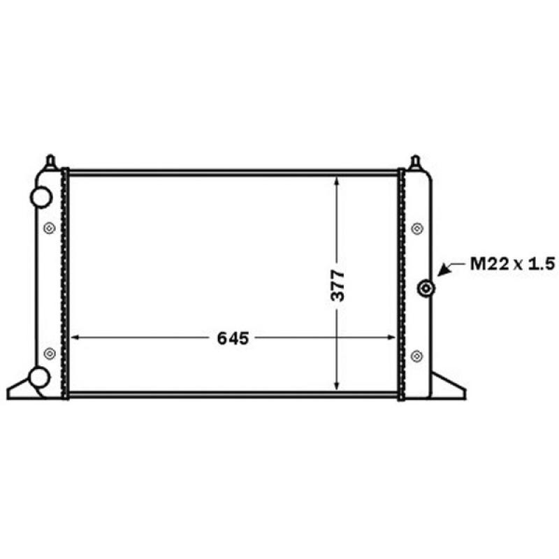 Radiateur, refroidissement du moteur MAHLE CR 1534 000S - Visuel 2
