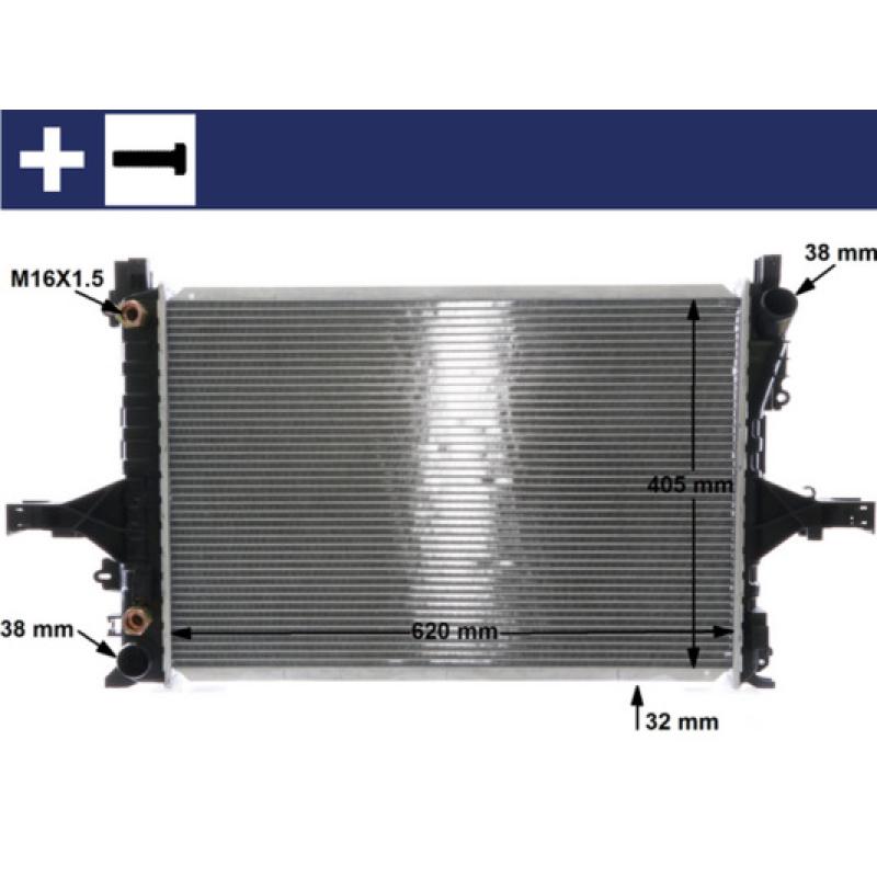 Radiateur, refroidissement du moteur MAHLE CR 1547 000S - Visuel 1