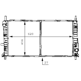 Radiateur, refroidissement du moteur MAHLE OEM 7358425