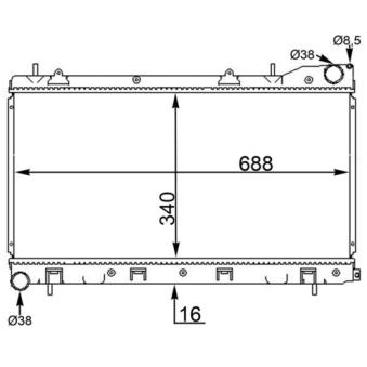 Radiateur, refroidissement du moteur MAHLE OEM 45199fc371 Radiateur, refroidissement du moteur MAHLE OEM 45199fc371