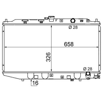Radiateur, refroidissement du moteur MAHLE OEM 19010PM4003