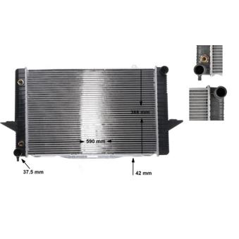 Radiateur, refroidissement du moteur MAHLE OEM 6842877