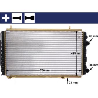 Radiateur, refroidissement du moteur MAHLE OEM 1307392080