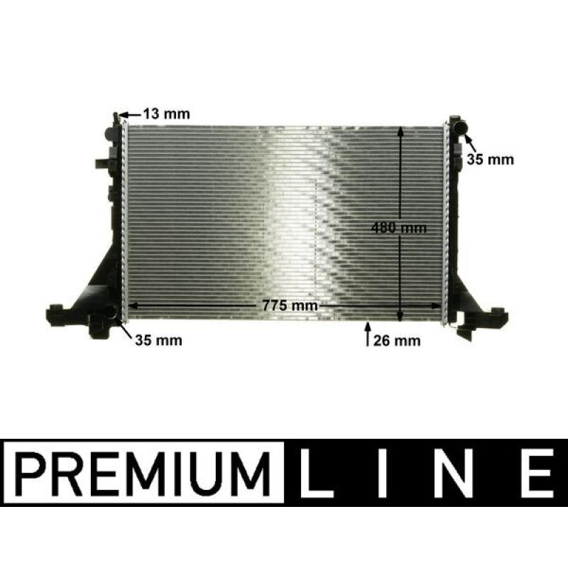 Radiateur, refroidissement du moteur MAHLE CR 1770 000P - Visuel 1