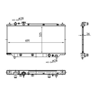Radiateur, refroidissement du moteur MAHLE CR 183 000S