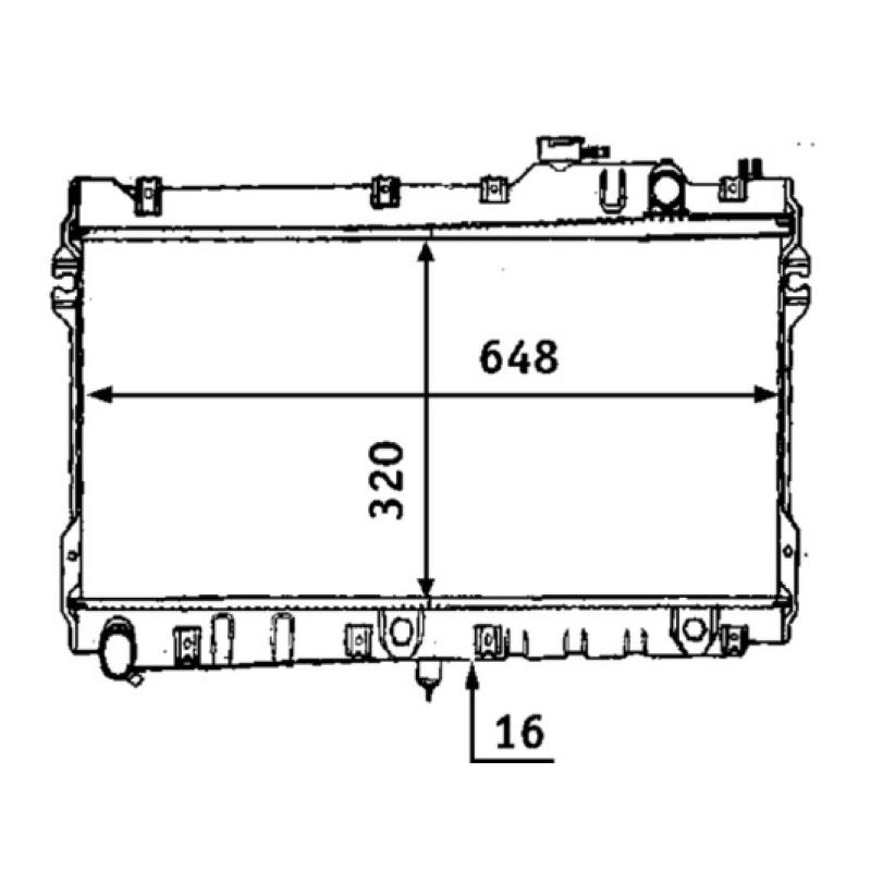Radiateur, refroidissement du moteur MAHLE CR 185 000S - Visuel 1