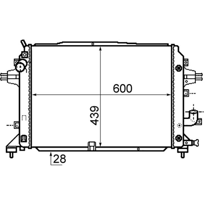 Radiateur, refroidissement du moteur MAHLE CR 1857 000P - Visuel 1