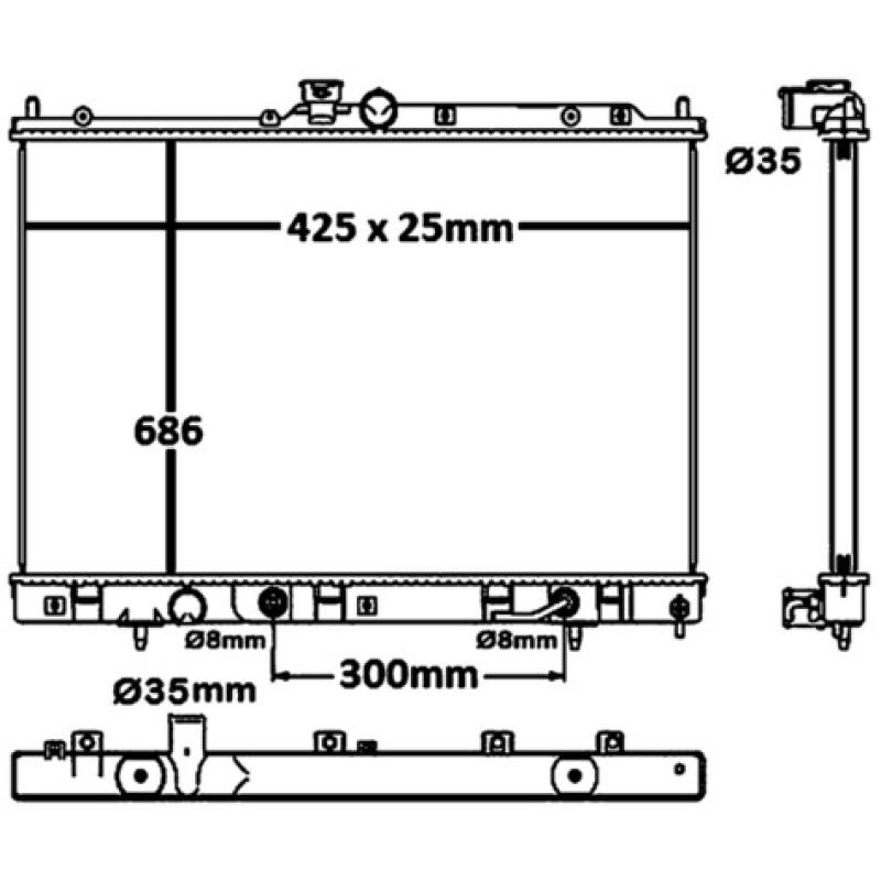 Radiateur, refroidissement du moteur MAHLE CR 1881 000S - Visuel 1