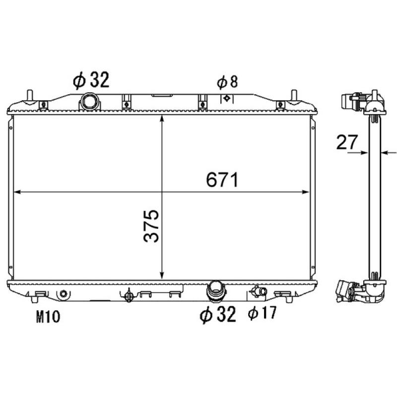 Radiateur, refroidissement du moteur MAHLE CR 1895 000S - Visuel 1
