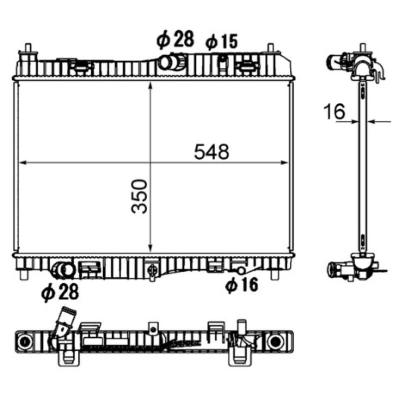 Radiateur, refroidissement du moteur MAHLE CR 1896 000S - Visuel 1
