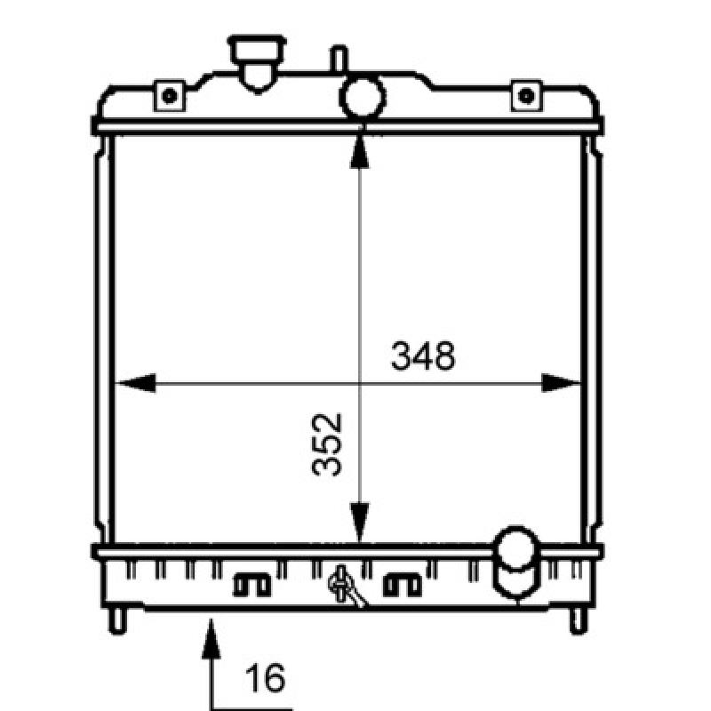 Radiateur, refroidissement du moteur MAHLE CR 194 000S - Visuel 1