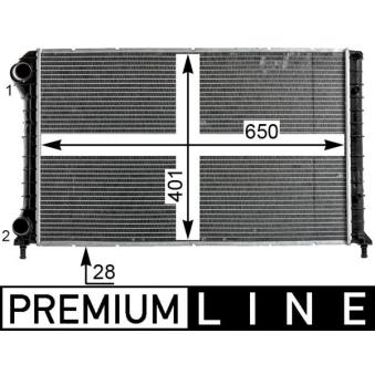 Radiateur, refroidissement du moteur MAHLE OEM 46767293