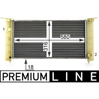 Radiateur, refroidissement du moteur MAHLE OEM 46799894