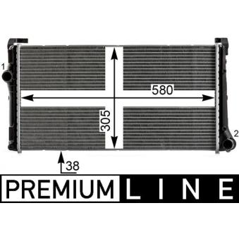 Radiateur, refroidissement du moteur MAHLE OEM 0000051733001