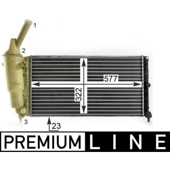 Radiateur, refroidissement du moteur MAHLE OEM 46763322