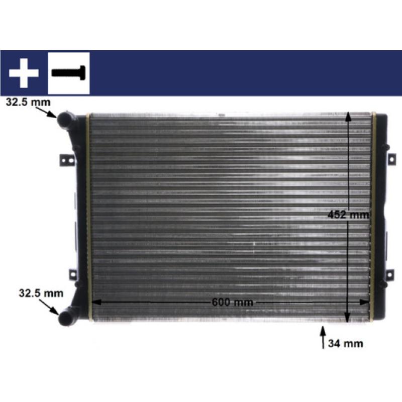Radiateur, refroidissement du moteur MAHLE CR 2038 000S - Visuel 1