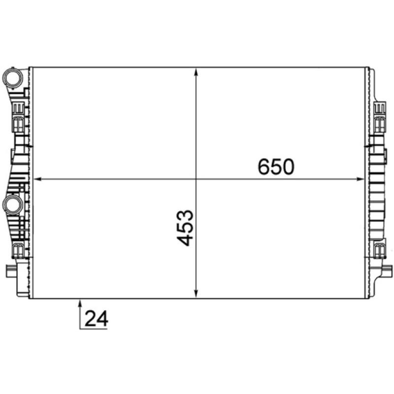 Radiateur, refroidissement du moteur MAHLE CR 2055 001S - Visuel 1