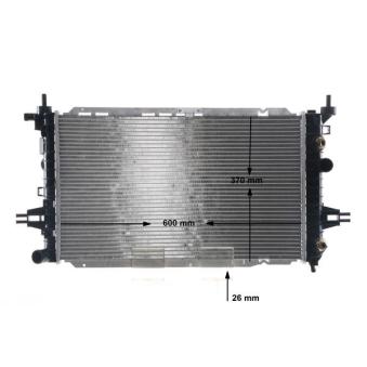 Radiateur, refroidissement du moteur MAHLE OEM 13156845