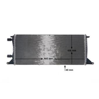 Radiateur basse température, intercooler MAHLE OEM A0995001403