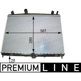 Radiateur, refroidissement du moteur MAHLE OEM 1330w5 Radiateur, refroidissement du moteur MAHLE OEM 1330w5