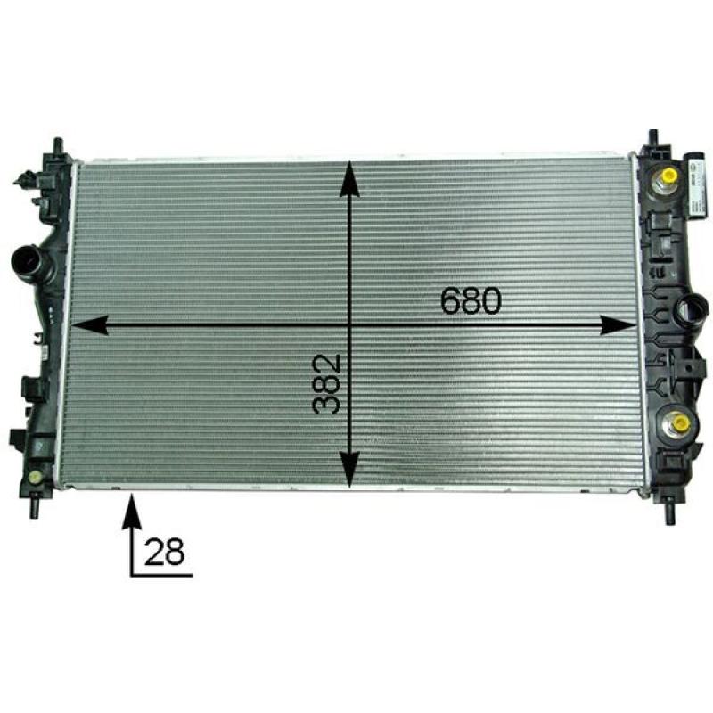 Radiateur, refroidissement du moteur MAHLE CR 2117 000P - Visuel 1