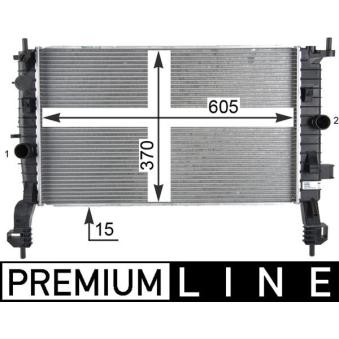 Radiateur, refroidissement du moteur MAHLE CR 2119 000P pour OPEL MERIVA 1.8 - 125cv