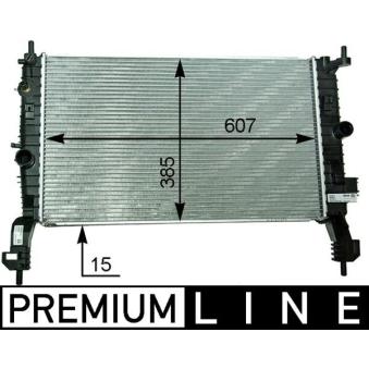 Radiateur, refroidissement du moteur MAHLE OEM 1300497